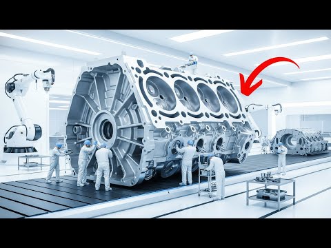 Thumbnail for Inside the Factory: CNC Machining the Ferrari SF90 Stradale Billet Aluminum V8 Engine by Ferrari SF90 Stradale