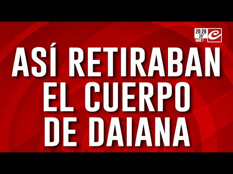Crimen, conmoción y misterio: así retiraban el cuerpo de Daiana
