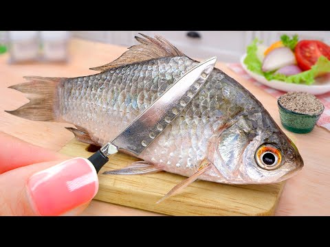 🐟 Tasty Miniature Crispy Fried Fish And Chips Recipe 🐟Homemade Mini Cooking Fish Fried by Mini Yummy