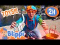 Blippi Plays With Dinosaur Toys At The Dinosaur Museum 2 HOURS OF BLIPPI Dinosaur Videos For Kids
