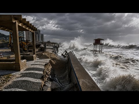 🌊RESSACA NO LITORAL DO RS CAUSA DESTRUIÇÃO - 21/05/2026.