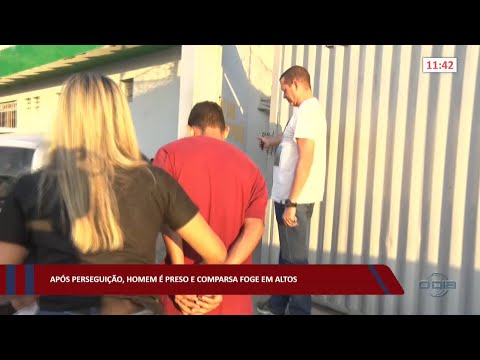 Após perseguição, homem é preso e comparsa foge em Altos 31 08 2022