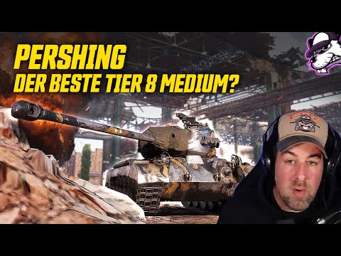 Pershing - The best Tier VIII research tree - Medium? [WoT - Gameplay - German]
