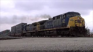 Smokey CSX and Church Bells Hamler Ohio