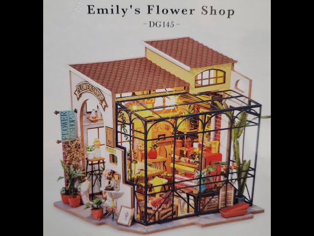 Vídeo relacionado con Rolife Casa de Muñecas en Miniatura La Floristería de Emily Casa de Muñecas de Madera para Adultos Book Nook Librería Decoración del Hogar Regalo Cumpleaños
