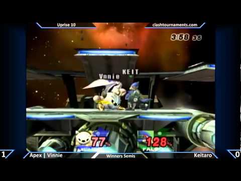 SSBB - Apex Vinnie vs Keitaro - Uprise 10 - Winners Semis