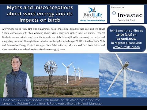 Conservation Conversations: Samantha Ralston-Paton: Wind Energy (28Apr2020)