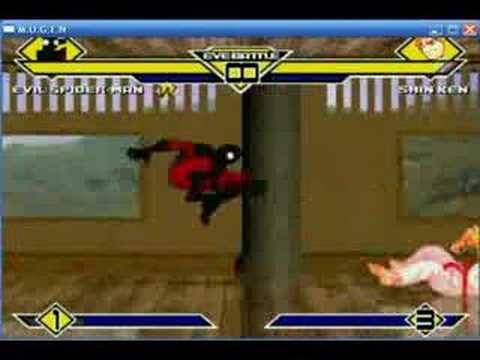 Spiderman(Me) v.s. Shin Ken