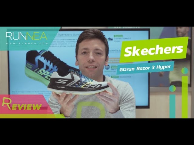Vídeo relacionado con Skechers Mujeres Go Run Razor 5 Zapatillas para Correr Zapatilla Neutral Black/Multi - Negro 41