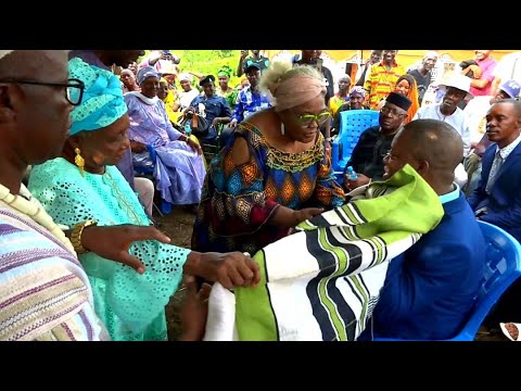15 Paramount Chiefs in Kenema District Decorates Chancellor Muckson Sesay.