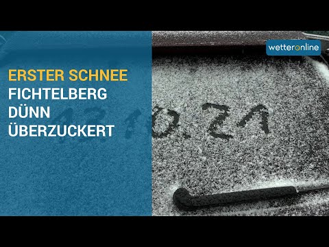 Erster Schnee im Erzgebirge (13.10.2021)