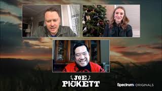 Michael Dorman and Julianna Guill Interview for Spectrum's Joe Pickett video