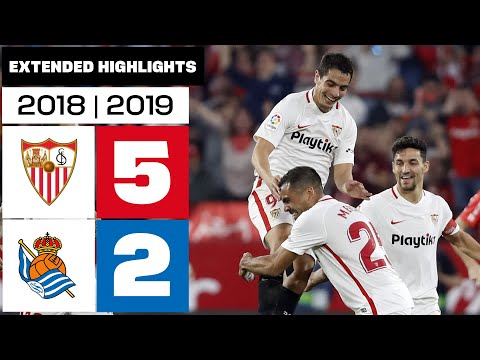 Sevilla FC vs Real Sociedad (5-2) | 2018/19 Season - Extended Highlights
