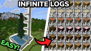SIMPLE ANY TYPE TREE FARM TUTORIAL for Minecraft Bedrock and Java