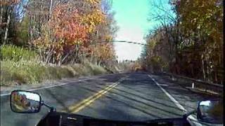 preview picture of video 'HelmetCam - Autumn on PA14 - Canton to Troy'