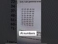 AI lottery numbers