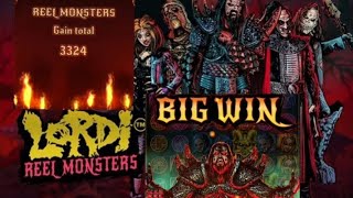 lordi reel monsters slot #big win شاهد الربح من الانترنت🤑🤑🤑#الربح في الكازينو