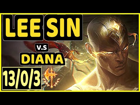 KADIR (LEE SIN) vs DIANA - 13/0/3 KDA JUNGLE CHALLENGER GAMEPLAY - EUW