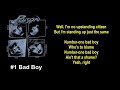 Poison - #1 Bad Boy (Lyrics on screen)