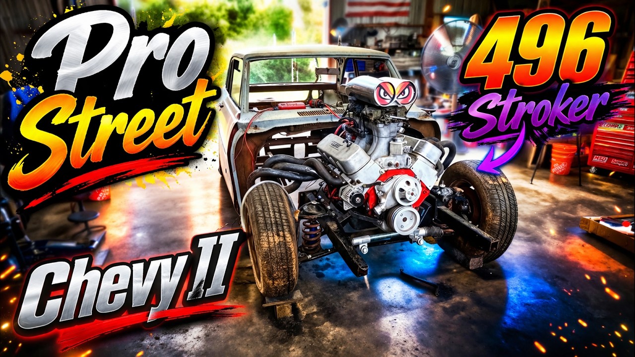 Stuffing a 496 Stroker Into My Pro Street Chevy II! - Stick It - Crank It - Run It