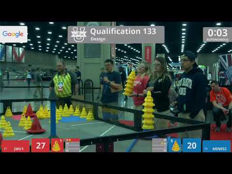 2018 VEXU Design Q133 - JWU1 vs MINES2 - 66 to 70
