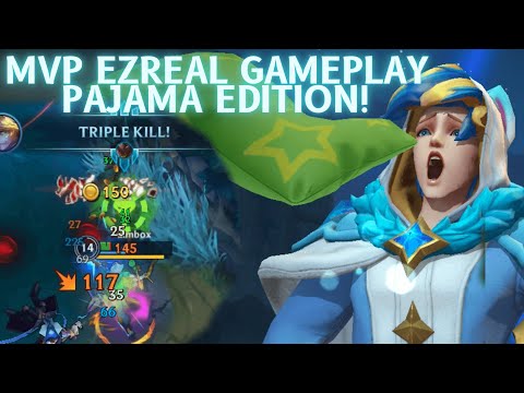 PAJAMA GUARDIAN EZREAL GRANDMASTER RANKED GAMEPLAY MVP HARD CARRY!