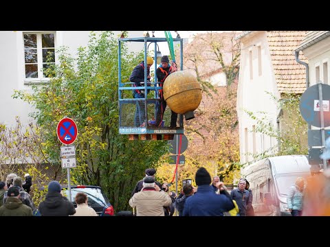 Bernstadt 2025 Kirchturmspitze Demontage (Bernstadtbilder)