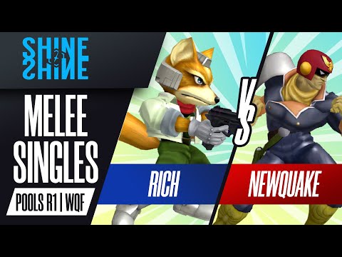 Rich vs Newquake - Melee Singles Pools WQF - Shine 2022 | Fox vs Cpt Falcon