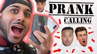 PRANK CALLING YOUTUBERS!! **OLI WHITE** 😂