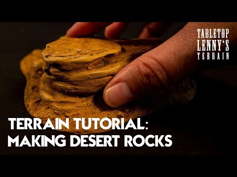 TERRAIN TUTORIAL: Making Desert Rock Terrain // #wargaming #tabletop #terrain