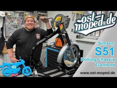 Simson S51 Billiard Green | Rolling Chassis Part 1 - Front End | Restoration Part 2 | ost-moped.de