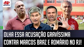‘Isso é gravíssimo, gente! O Romário e o Marcos Braz foram acusados de..’ Olha essa polêmica