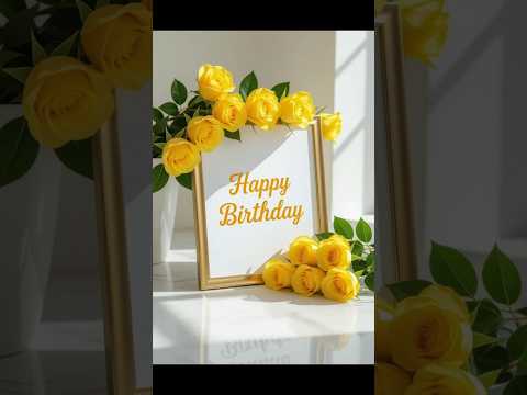 Beautiful Birthday Wishes|Happy Birthday Wishes With Roses|Birthday Wishes Card|Birthday Wishe Video