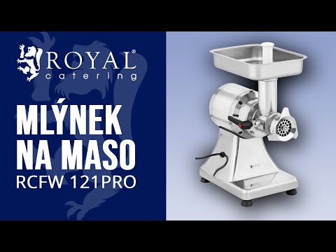 video - Mlýnek na maso - 120 kg/h - Royal Catering - 550 W