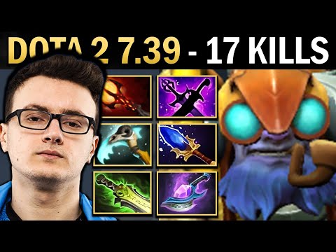 Tinker Gameplay Miracle with 17 Kills and Scythe - Dota 7.39
