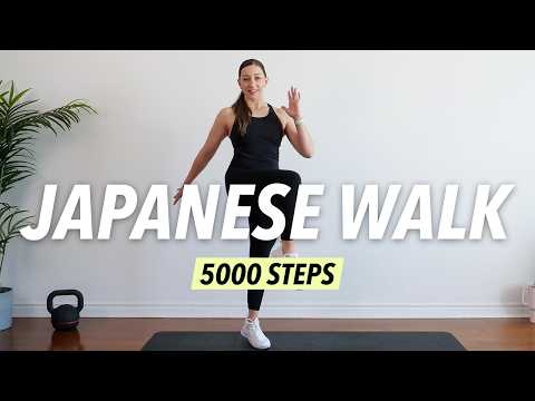 Japanese Walking Cardio Workout – 5000 Steps in 30 Min for Fat Burn (No Repeat)