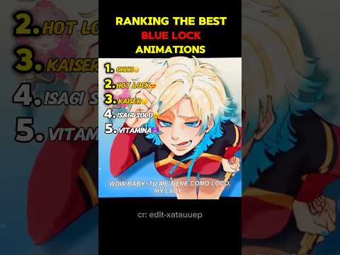 Ranking The Best Blue Lock Animation #bluelock #kaiser #animation #tweening #vitamina #rank #isagi