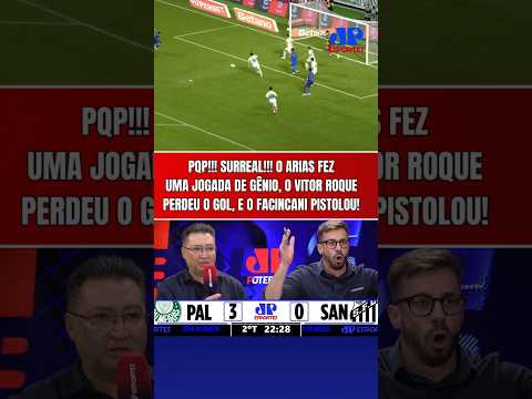 SURREAL!!! O ARIAS FEZ UMA JOGADA DE GÊNIO, MAS O PALMEIRAS PERDEU O GOL, E O FACINCANI SURTOU!
