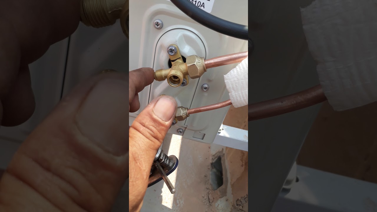 como fazer instalação sem fazer vácuo