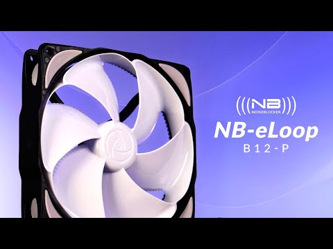 Noiseblocker NB-eLoop korpuso ventiliatoriusB12-PS juodos spalvos Edition – 120mm PWM video