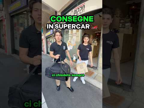 Consegna in Supercar? Chi ordina i prossimo giro? 🍕😂