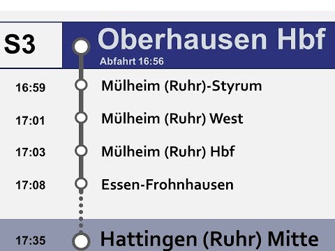 Ansage S3 Hattingen (Ruhr)