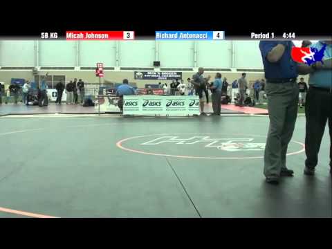 Micah Johnson vs. Richard Antonacci at 2013 ASICS FILA Cadet Nationals - GR
