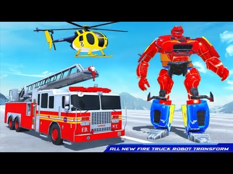 Fire Truck Robot Car Game  | Transformer Game | Android Gameplay