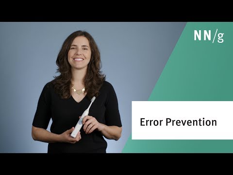 Usability Heuristic 5: Error Prevention (Video) - NN/G