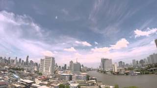 2015-06-20 Timelapse - Clouds & Chao Phraya, Bangkok