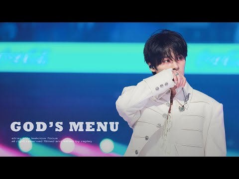 [4K] 240602 스트레이키즈 리노 - 신메뉴 @ K-WAVE 인기가요 (Stray kids Leeknow focus)