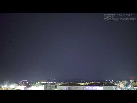 "ELVES" Transient Luminous Event. Levadia Viotias 11/Feb/2021