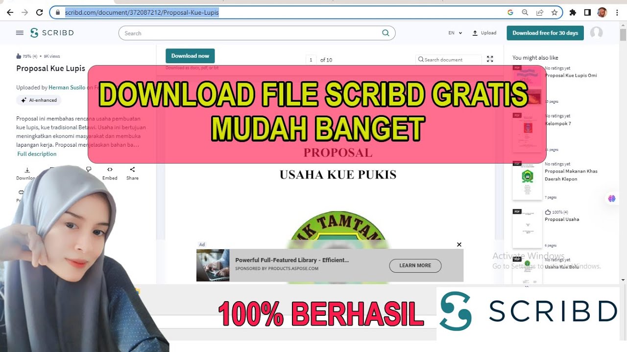 Cara Download File Scribd Gratis II Mudah banget!!