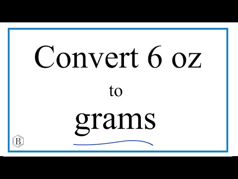 6 Ounces To G